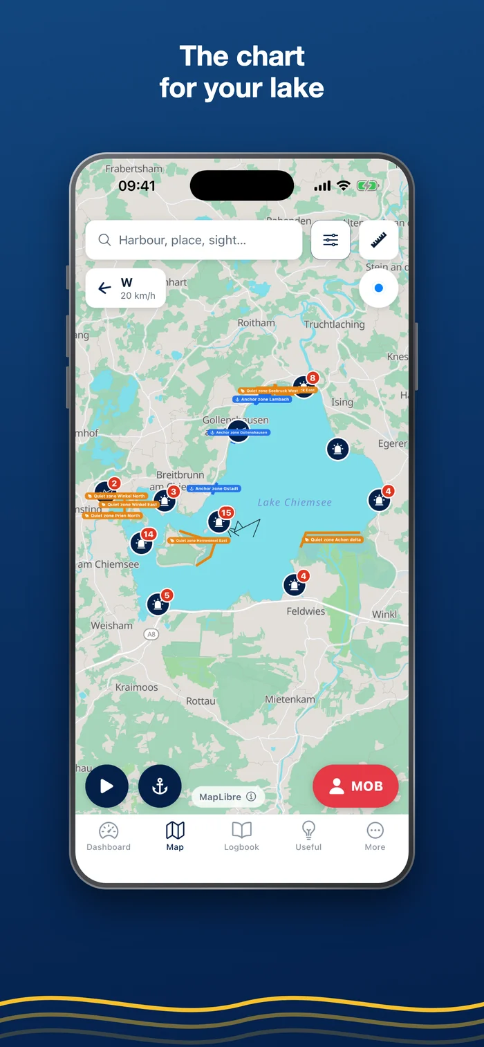 Binnen Skipper – chart with harbours and zones