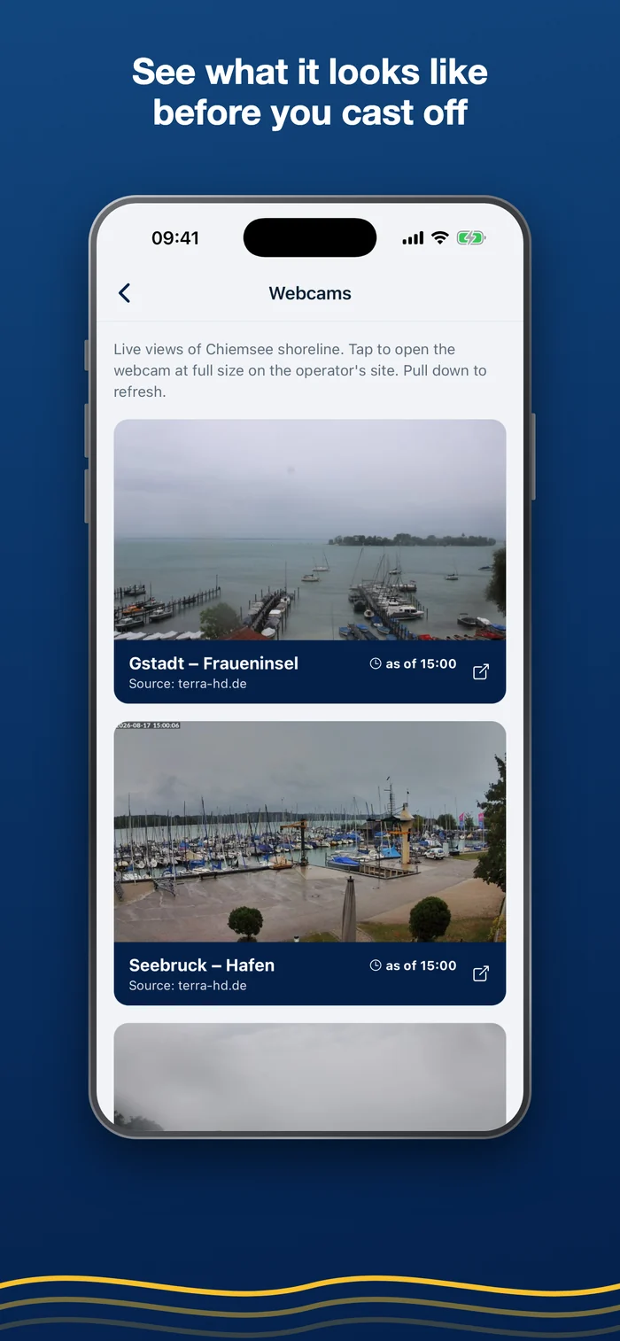Binnen Skipper – webcams from the shore