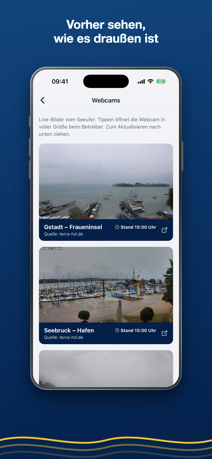 Binnen Skipper – Webcams vom Ufer