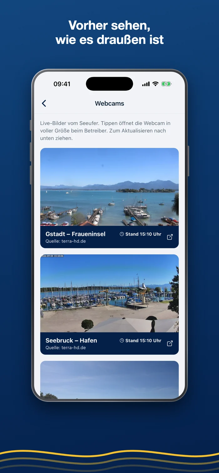 Binnen Skipper – Webcams vom Ufer