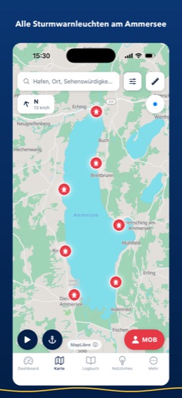 Sturmwarnleuchten Ammersee
